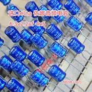 10 nhập khẩu chính hãng Nhật Bản Elna áo choàng màu xanh 6.3V22uf âm thanh tụ điện 4X5
