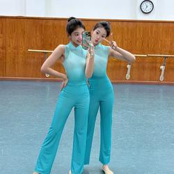 Wushangchun Adult Art Exam Gymnastics Suit for Women, Dance Practice Body Suit, Student Stage Performance Costume Set