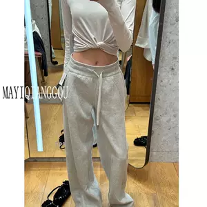 gray sports pants straight women Latest Best Selling Praise