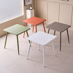 Nordic Outdoor Plastic Dining Table and Chair Set, Popular for Coffee, Milk Tea, and Dessert Shops, Outdoor Leisure Area, Waterproof Table for Outdoor Use