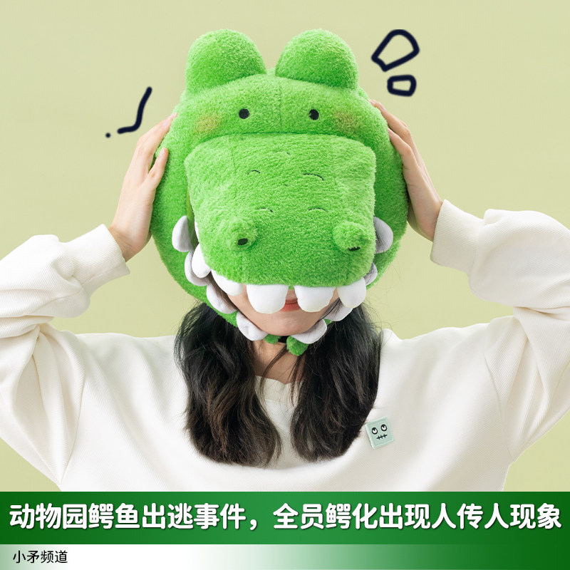 Qsvbeeqj Chapeau Crocodile Réglable Avec Texture Réaliste Cosplay