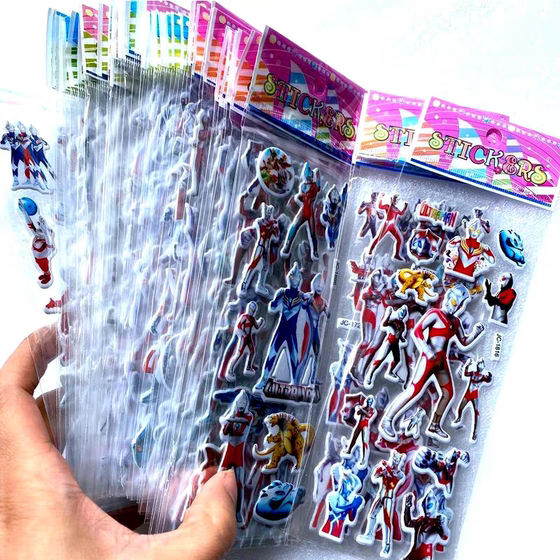
Cartoon stickers 3D three-dimensional stickers kindergarten reward stickers 3D three-dimensional waterproof children's stickers cartoon stickers