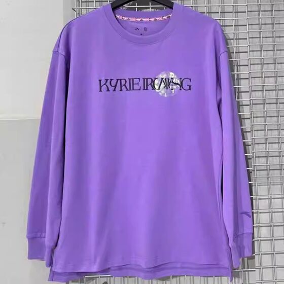 
Anta Irving long-sleeved T-shirts for men and women loose cotton clothes 2024 autumn new trendy thin sweatshirt 172431404
