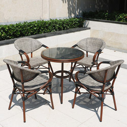 Scandinavian Outdoor Tables and Chairs Waterproof Mesh Chairs Cafe Milk Tea Dessert Shop Leisure Area Outdoor Tea Dining Table Star Chair