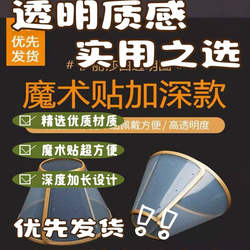 Pet Elizabethan collar deepens and lengthens neck collar
