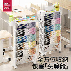Wusheng Desk-Side Bookshelf Desk Storage Rack Books Student Desk Book Bag Hanging Bag for Books Classroom School