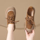 Plus size women's shoes 41 to 43 new autumn and winter spring wide and fat outer wear super soft special brand leather shoes 2024