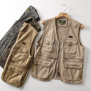 
Ami Kaji! Tactical and multi-pocket! New spring and summer men's versatile casual outdoor work vest vest trend