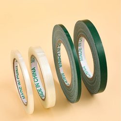 Floral Tape Green Transparent Cloth-Based Tape Waterproof Strong Adhesive Floral Foam Fixing Floral Tape