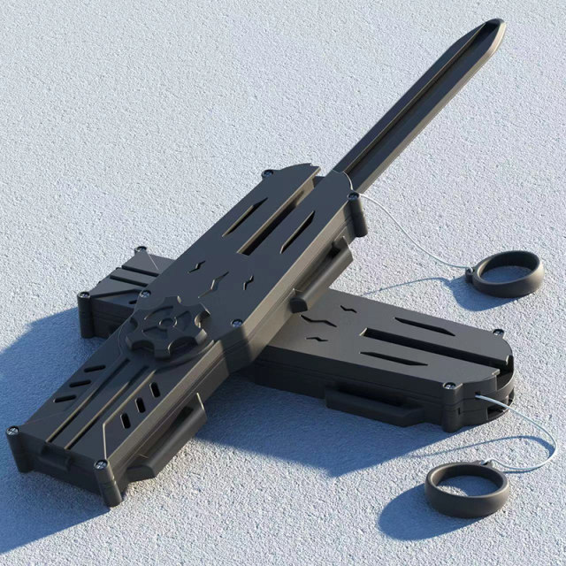Assassin's Creed Hidden Sword Carrot Knife Crossbow Arrow Game Props Automatic Ejectable Weapon Telescopic Toy Hidden Weapon Boy