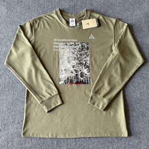 
NIKE Nike Men's ACG New Base Shirt Printed Pattern Round Neck Sports Long Sleeve T-Shirt FN7319-222