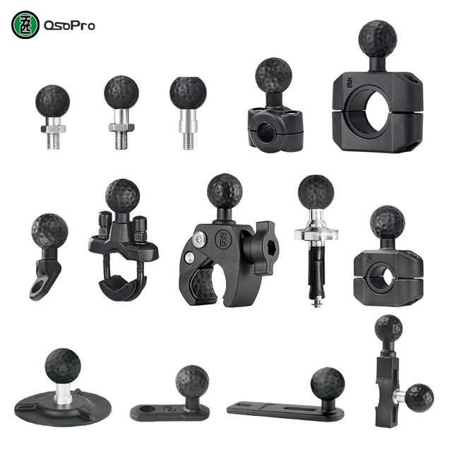 Five-pin osopro ball head base motorcycle electric vehicle mobile phone stand intercom water cup holder modification accessories