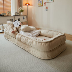 Lazy Sofa That Can Recline and Be Used for Sleeping, Single Folding Sofa, Balcony Tatami, Floor Lazy Bed, Human Dog Bed