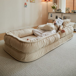 Lazy Sofa That Can Be Reclined and Used for Sleeping, Small Sofa for Bedroom, Single-Person Balcony Tatami Bed, Small Apartment Human/Dog Bed