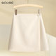 Suit short skirt for women in spring and summer 2025 new high-waisted a-line skirt, small slim beige skirt short