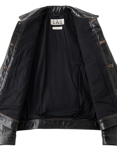 hyde着 [SWITCHBLADE] LONG LEATHER JKT S Flesh & Hide F&H Men's Ghost Biker Metal Spikes Rider