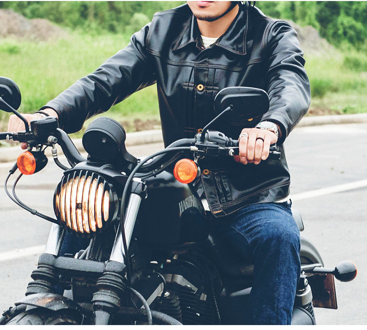 Hydralisk Horsehide Leather Jacket 180091 - Classic Slim Fit