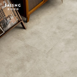 Wabi-Sabi Style Reinforced Composite Wood Floor Micro Cement Small Square Marble Pattern Clothing Store Wooden Floor Waterproof and Wear-Resistant