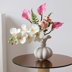 Artificial flowers, artificial flower decorations, living room table decorations, flower arrangements, high-end decorations, butterfly orchids, artificial flowers, artificial flower art