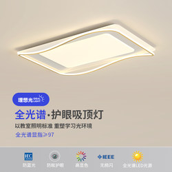 Living Room Lamp, Modern and Simple, Full-Spectrum Eye Protection Main Light, 2025 New Model Ceiling Lamp, Wave-Shaped Whole House Lighting Package