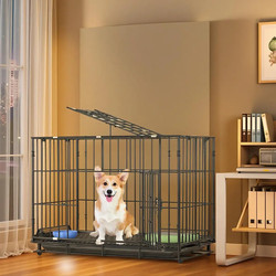 Dog Cage for Small Dogs Like Teddy, Bichon, Pomeranian, Indoor Medium-Sized Dog House with Toilet, Pet Cage, Cat Cage Villa