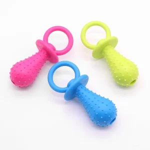 
Cat and dog toys supplies large and small bells pacifier rubber puppy toys non-bite teeth cleaning pet sound toys