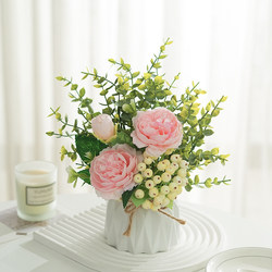 High-End Artificial Flower Decorations, Fake Flower Arrangements, Living Room Coffee Table, Dining Table, High-End Realistic Small Flower Arrangements