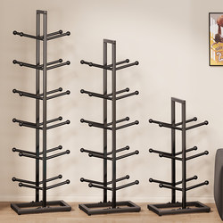 Basketball Storage Rack for Home Indoor Use, Multi-Layer Floor-Standing Ball Storage Organizer, Fitness Equipment, Football and Volleyball Display Rack