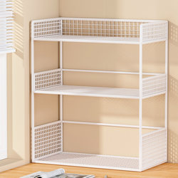 Desktop Bookshelf, Multi-Layer Bookcase on Office Desk, Small Bookshelf, Simple Bay Window Storage Cabinet