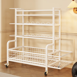 Fitness Equipment Storage Rack for Home Use with Wheels, Kettlebell and Dumbbell Rack, Basketball Rack, Foam Roller, Yoga Mat Storage Basket