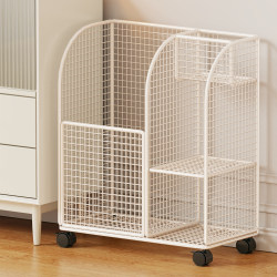 Yoga Mat Storage Basket, Sports Equipment, Fitness Equipment, Badminton, Household Wheeled Storage Rack, Trolley, Storage Rack