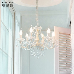 French-Style Bedroom Crystal Chandelier, Living Room Candle Chandelier, European-Style Retro Warm American-Style Dining Room Light Luxury Palace Room Lighting Fixtures
