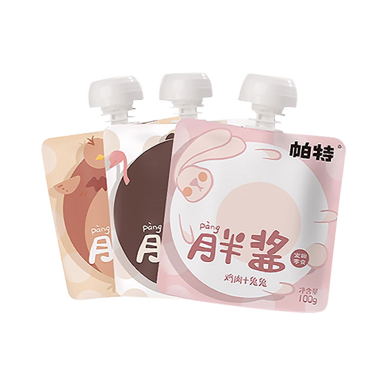 
Patnoor Fat Sauce Cat Snacks Cat Strips Cat Sauce Wet Food Pack Nutrition Fattening Chicken Quail Cat Canned Hydration