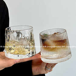 Niche Retro Whiskey Glass, Liquor Glass, Iced American Latte Cup, Coffee Cup, Cold Brew Cup, Beverage Cup, Glass Cup