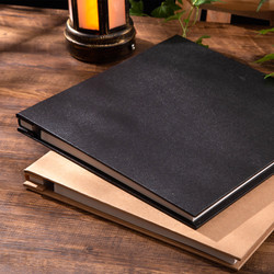 Kraft Paper Photo Album, Adhesive Chinese-Style Graduation Album for Couples and Best Friends, DIY Handmade Kraft Paper Memory Album