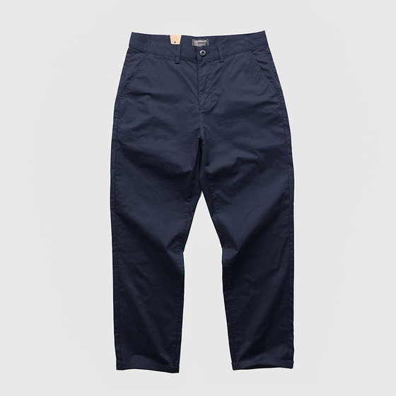 
Summer thin casual straight-leg pants breathable stretch wide-leg pants for men's American retro right-lined pants basic versatile