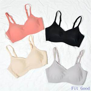 
Japanese Modal Sleeping Seamless Bra No Wires Girls Underwear Push-up Sexy Bra One-piece Invisible Buckle