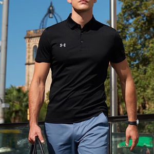 
Under Armour's authentic summer new men's quick-drying breathable short-sleeved golf sports POLO shirt 23500507
