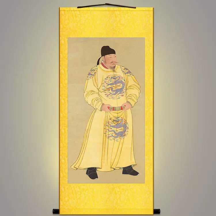 中国書画 『唐代画家唐代皇帝李世民・書法冊頁 8開』肉筆絹本・掛け軸・