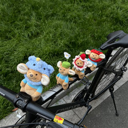 Dongdi's same Xiaodou bicycle decoration doll