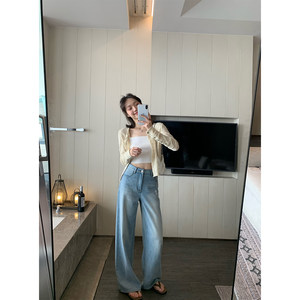 God-level cow! Summer light cow series lyocell cotton high-quality straight jeans and light casual pants
