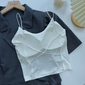 Ice silk suspender vest summer strapless underwear
