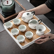 Bộ trà Kung Fu bằng gốm sứ phong cách Nhật Bản tại nhà bộ nhỏ ký túc xá di động pha trà với khay trà bàn trà bàn cà phê gói tất cả trong một