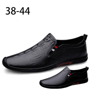 
This year's popular special autumn men's shoes new men's casual leather shoes cowhide breathable embossed crocodile pattern one-on-one