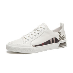 
This year's popular special men's shoes, white shoes, spring genuine leather top layer cowhide flat youth trendy shoes