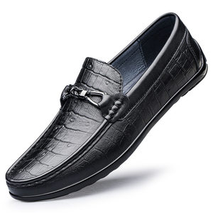 
This year's popular special offer men's shoes, beanie shoes, driving shoes, spring low-top flat-soled fashion embossed plaid cowhide
