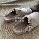 Angora Cloud Gray ~ INS Yutong same gray tweed plus velvet Birkenstock shoes for women in autumn and winter 2025 new high-end lazy