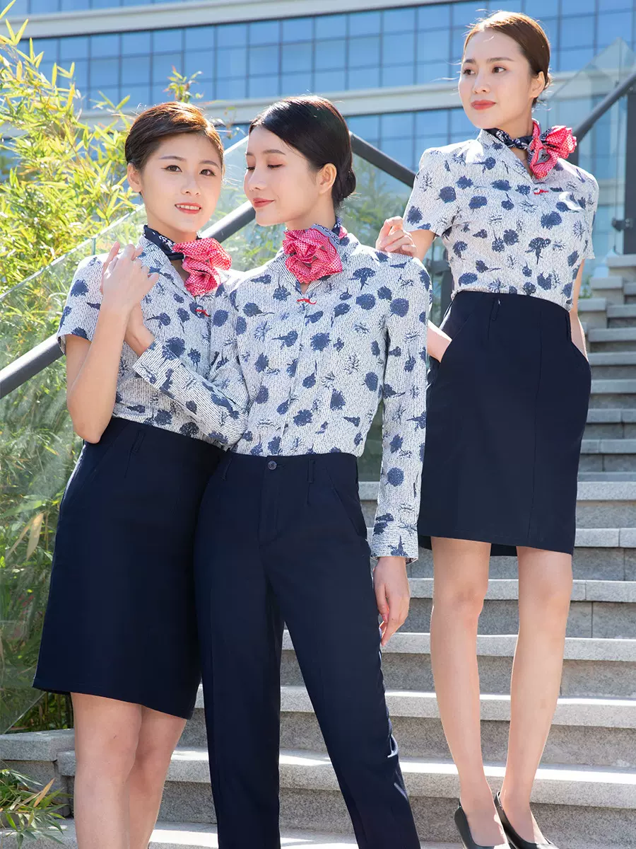 空姐制服女職業裝工裝高端會所美容師彩妝師酒店珠寶店商場