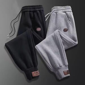 Clearance and pick up the bargain for foreign trade export trendy sports pants for men's clothing loose feet casual spring and autumn winter plus velvet sweatpants
