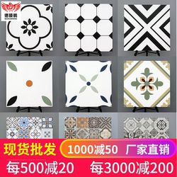 Decorative Tiles 600X600 Balcony Tiles Antique-Style Tiles Bathroom Wall Tiles Background Wall Retro Kitchen Shop Floor Tiles 6